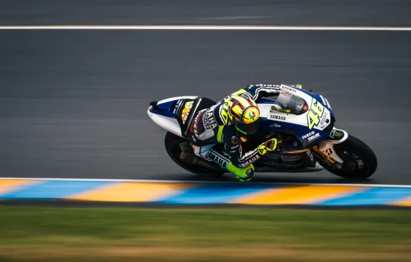 Picture track, Moto, turn, motorcycle, racer, Valentino Rossi, Valentino Rossi, speed.