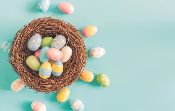 Easter, Eggs, Background, Holiday, Socket