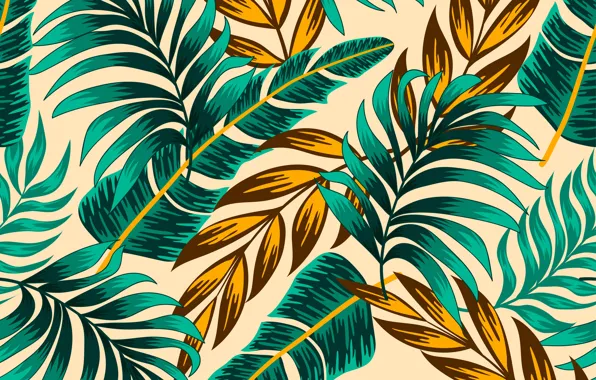 Leaves, background, texture, beige