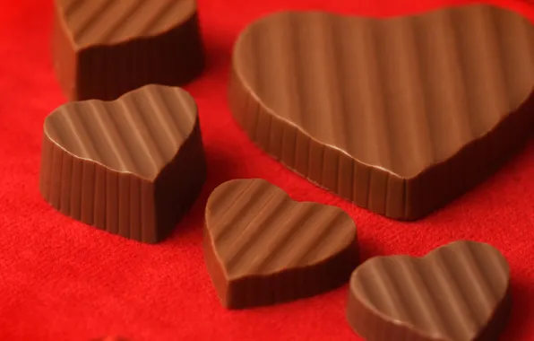 Photo, Chocolate, Heart, Candy, Sweets, Food
