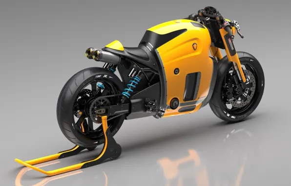 Picture Rear, Koenigsegg, Brake, Yellow, Concept, Wheels, Bike