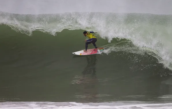 Picture wave, surfer, surfing, extreme sports, surfboard, machine, Adriano de Souza