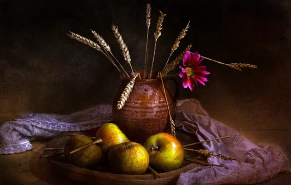 Picture style, retro, fruit, still life