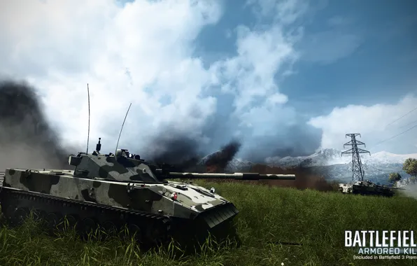 Field, tank, Battlefield 3, Armored Kill