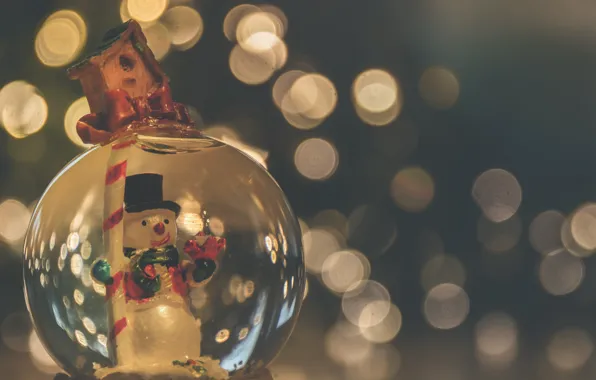 Holiday, balls, toy, snowman