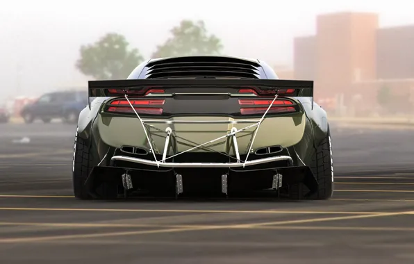 Auto, Machine, Pontiac, Rendering, Concept Art, Rear view, Transport & Vehicles, November Tlibekov