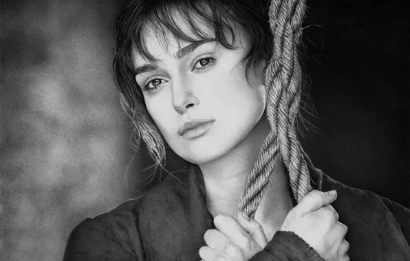 Figure, art, Keira Knightley, Keira Knightley