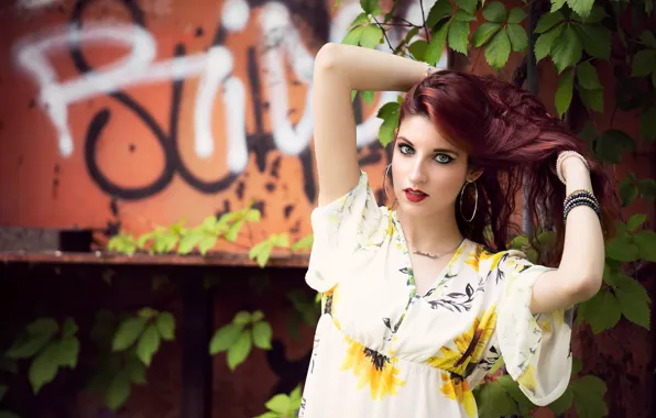 Wallpaper summer, look, model, hair, Martina Cecilia