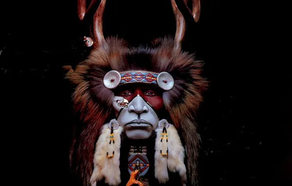 Picture art, shaman, native american, first people