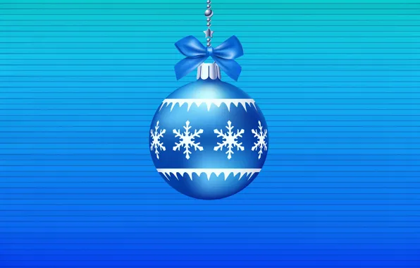 Minimalism, Toy, Christmas, Ball, Background, New year, Decoration, Holiday