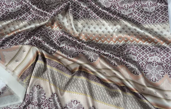 Pattern, texture, fabric, pearl, blind, lace, folds, silk