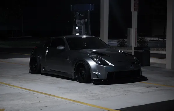 Road, dark, Nissan, 350z, VIP, sexy&350z