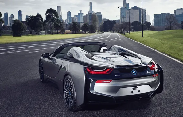 Picture Roadster, rear view, 2018, BMW i8