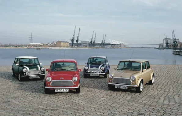 Water, Pier, Pavers, Day, Mini Cooper, Four, MINI, Mini Cooper