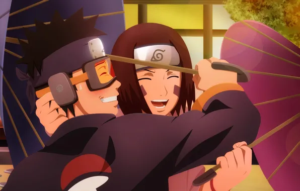 Game, Naruto, umbrella, anime, sharingan, ninja, asian, Rin
