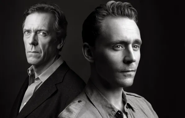 Hugh Laurie, Hugh Laurie, Tom Hiddleston, Tom Hiddleston, mini-series, Night administrator, The Night Manager
