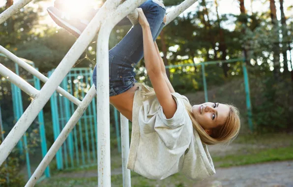 Picture face, model, hair, Playground, Alena, warm-up