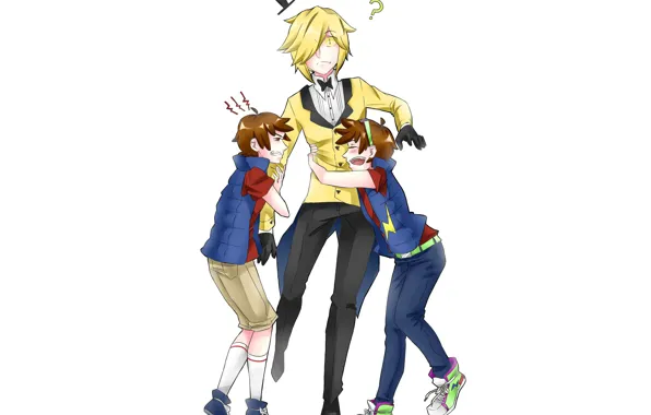 Magic, people, being, art, triangle, Gravity Falls, Bill Cipher, Bill Cipher