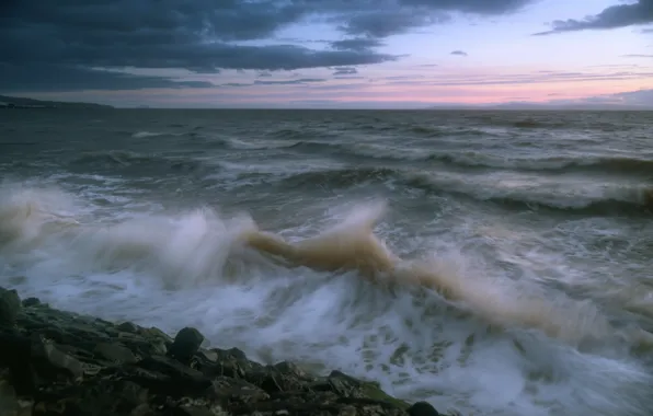 Picture wave, storm, the ocean, The Atlantic ocean, Atlantic Ocean, Falkland Islands, Falkland Islands