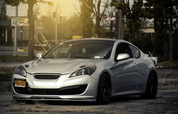 Picture tuning, silver, coupe, silver, Hyundai, tuning, coupe, Hyundai