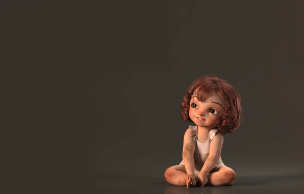 Mood, art, girl, baby, Anna, Alexia Rubod