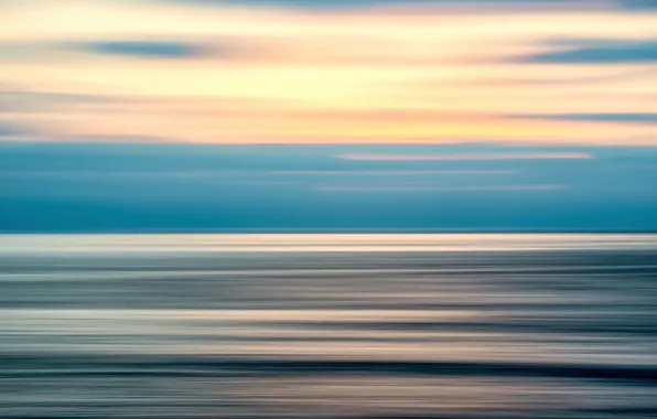 Sea, the sky, color