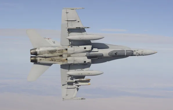 Flight, mountains, wings, fighter, multipurpose, Hornet, CF-18