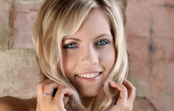 Face, smile, model, blonde