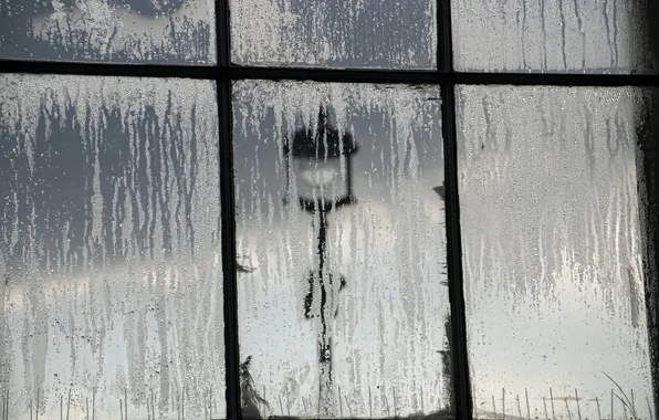 Background, window, lantern
