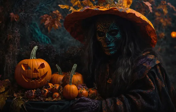 Halloween, Halloween, LOOK, HAT, AUTUMN, PUMPKIN, witch