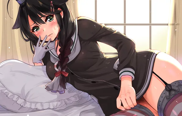 Picture girl, pose, anime, kantai collection