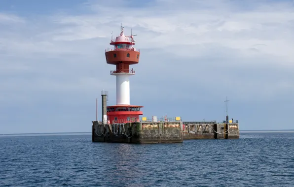Sea, the sky, lighthouse