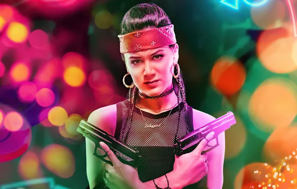 Look, pose, gun, weapons, figure, poster, Army of the Dead, Army of the Dead