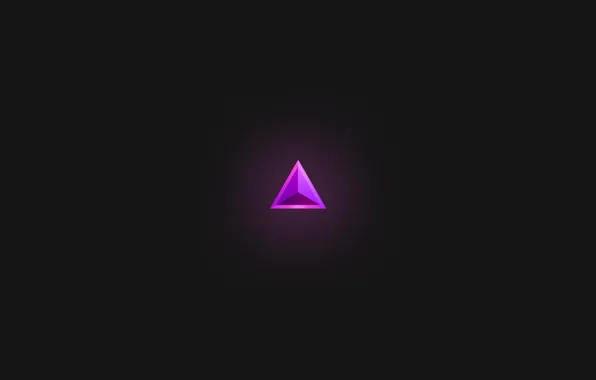 Picture purple, minimalism, triangle