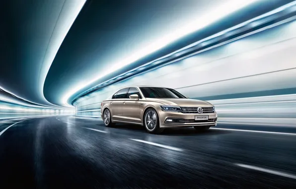 Road, light, Tunnel, 2016, Volkswagen Phideon