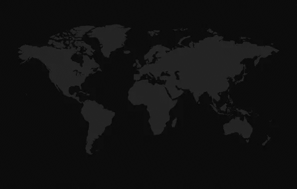 Picture earth, black background, world map, the continent