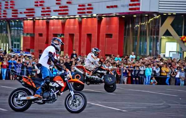Holiday, motorcycles, speech, Moto show