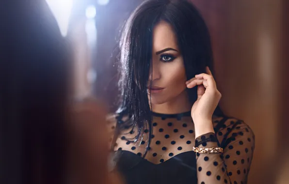 Look, girl, face, hair, hands, makeup, Renat Khismatulin