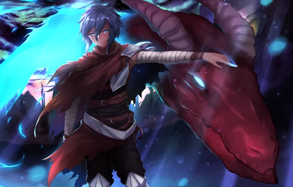 Look, dragon, hand, guy