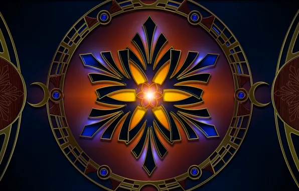 Light, pattern, color, the volume, symmetry