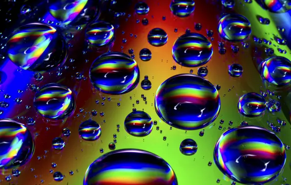 Drops, color, bright