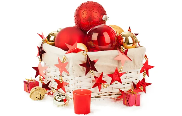 Decoration, balls, Christmas, New year, Christmas, balls, box, New Year