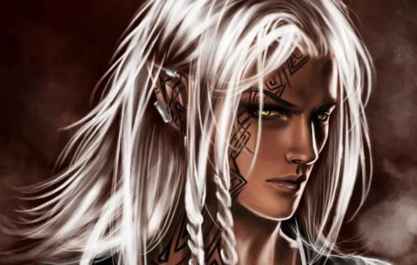 Elf, guy, white hair