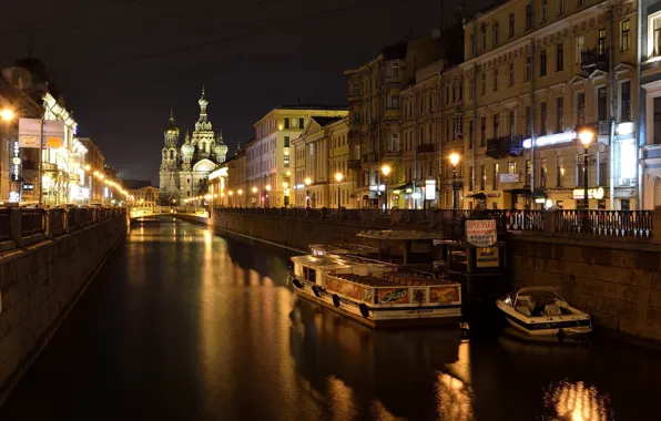 Picture Lights, Night, Peter, Saint Petersburg, Russia, SPb, St. Petersburg, spb