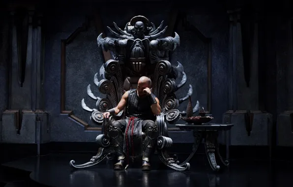 Hall, The Chronicles of Riddick, The Chronicles Of Riddick, VIN Diesel, the throne, Vin Diesel