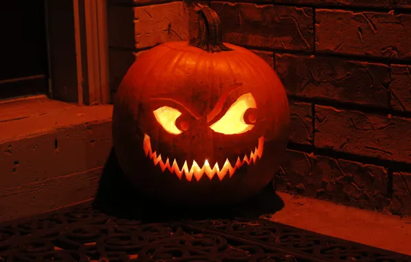 Night, pumpkin, Halloween, Halloween