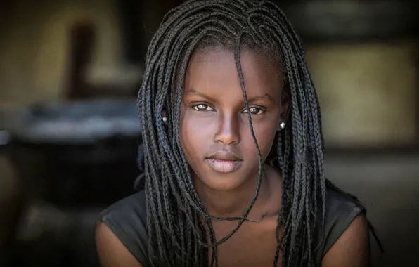 Portrait, braids, Africa, black, Joachim Bergauer