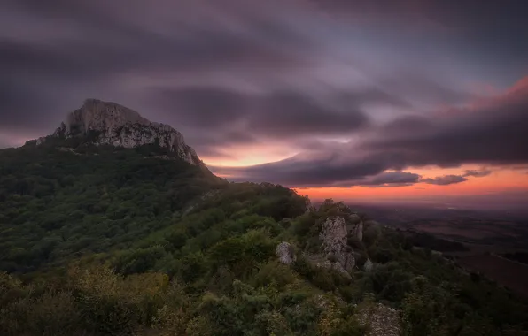 Picture the sky, sunset, mountain, Spain, Spain, Navarre, Navarre