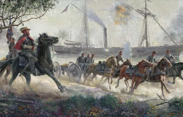 Civil war, Mort Kunstler, southerners, The Strangest Race