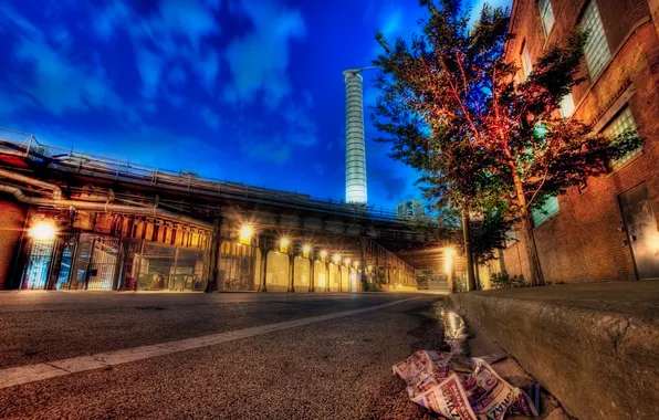 Picture night, Chicago, Il, Chicago, Illinois, night, usa, Blue Hour